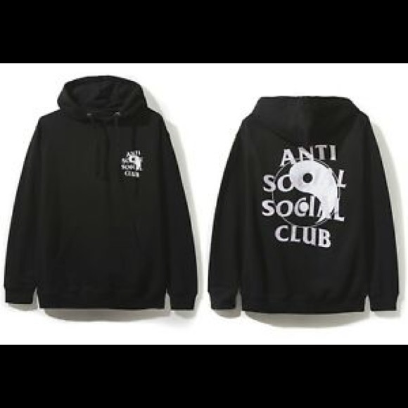 authentic anti social social club hoodie
